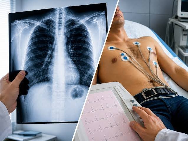 Radiografia de tórax e eletrocardiograma usados na avaliação pré-operatória de risco cirúrgico